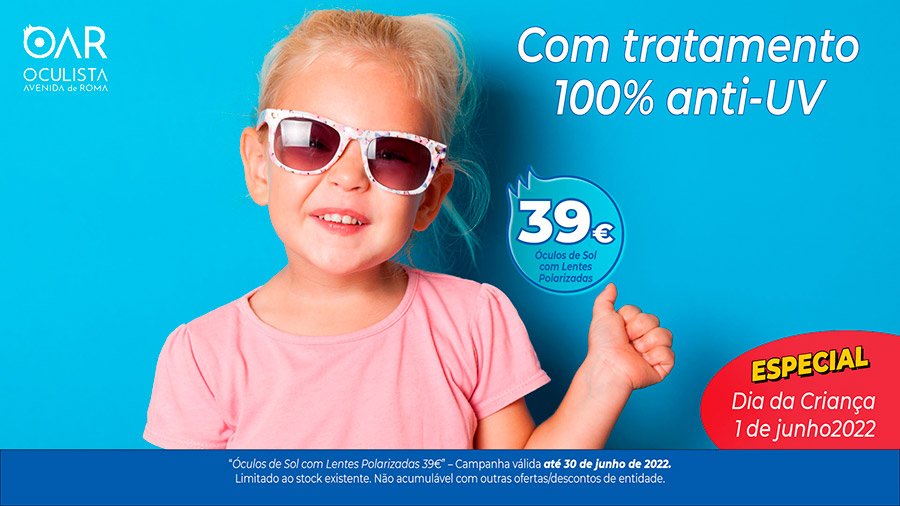Óculos de Sol para criança por 39€.